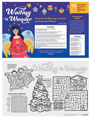 Waiting in Wonder Advent and Christmas Placemat (Set of 50)
