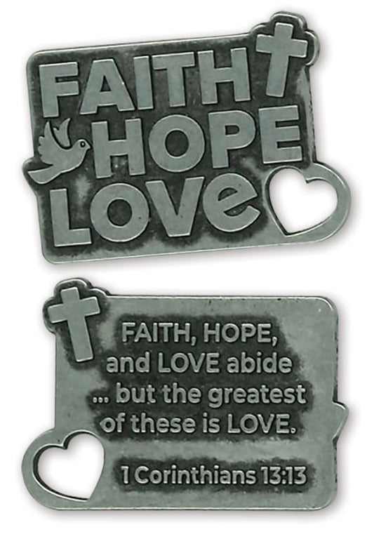 Faith, Hope, Love Coin (Set of 25)