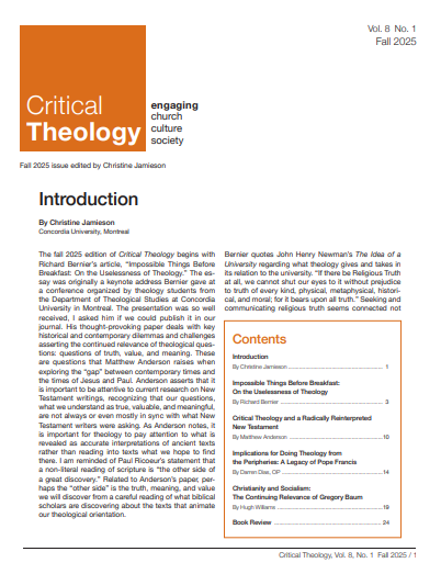 Critical Theology