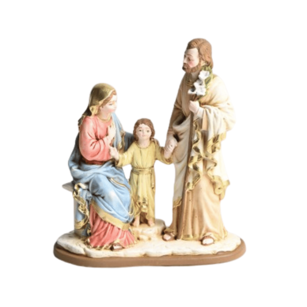 5.5" Holy Family resin figure
