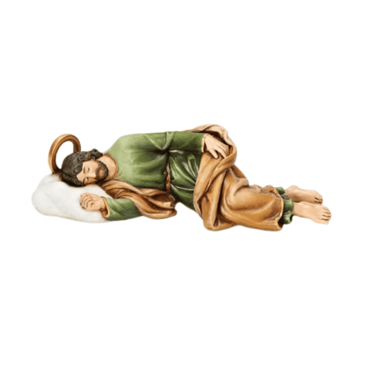 Sleeping St Joseph figure 8-1/4"