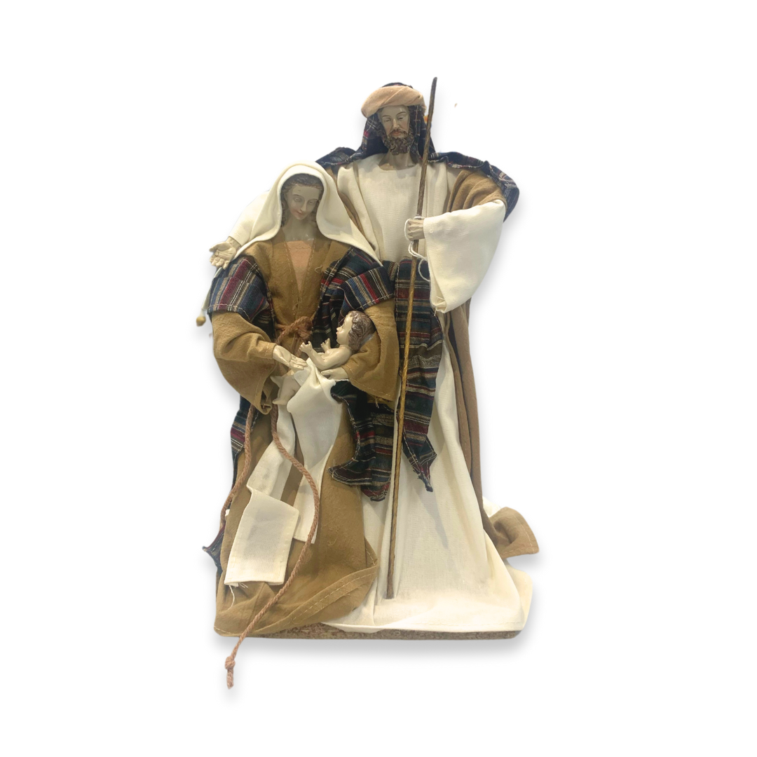 Nativity statue in fabric