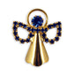 SAPPHIRE ROSARY WITH PIN