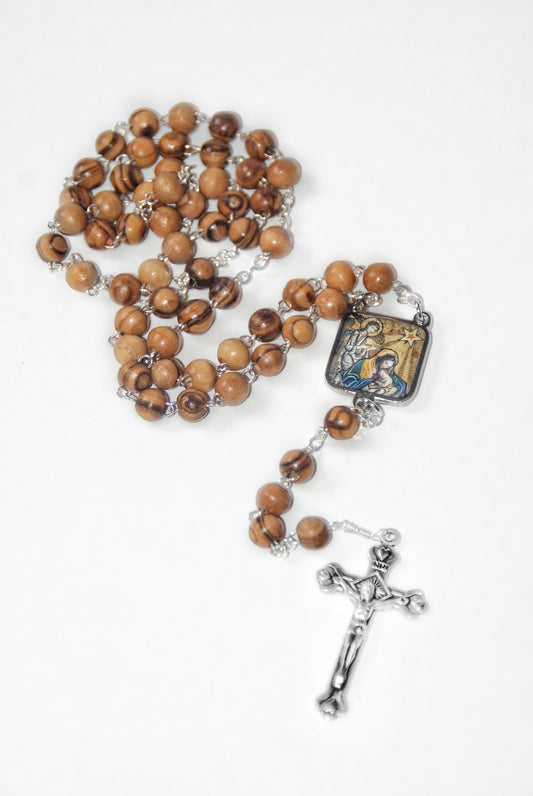 Christmas Rosary & Prayer Card
