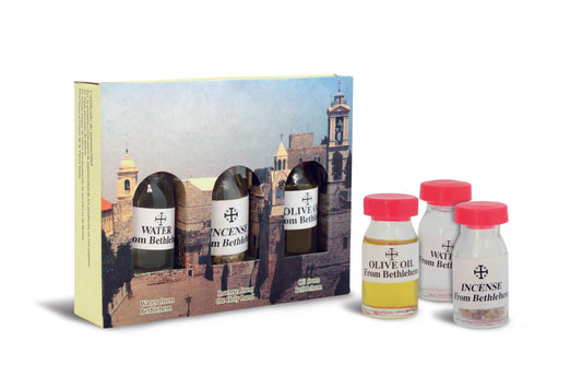 Bethlehem Water, Incense and Oil Set
