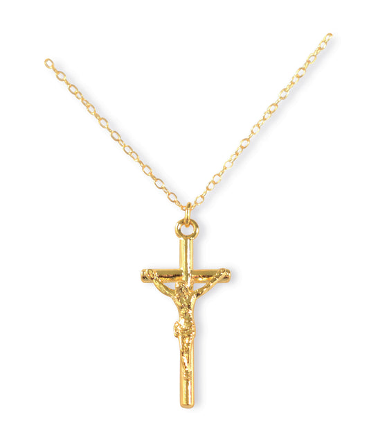 Golden Crucifix with Chain