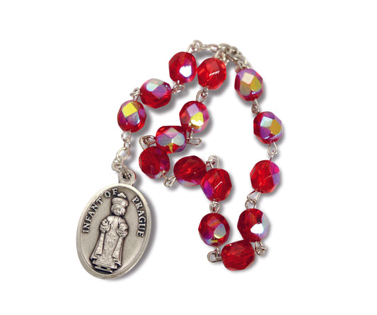 Rosary with Infant Jesus of Prague Medal