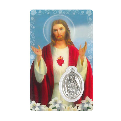 PRAYER CARD SACRED HEART