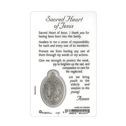 PRAYER CARD SACRED HEART