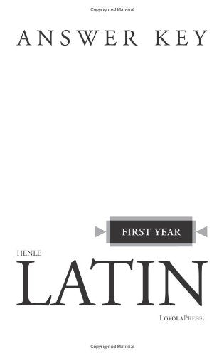 Henle First Year Latin - Answer Key