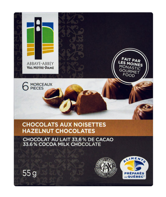 Box of 6 Hazelnut Chocolates