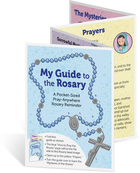 MY GUIDE TO THE ROSARY POCKET - SIZED PRAYER SHEET