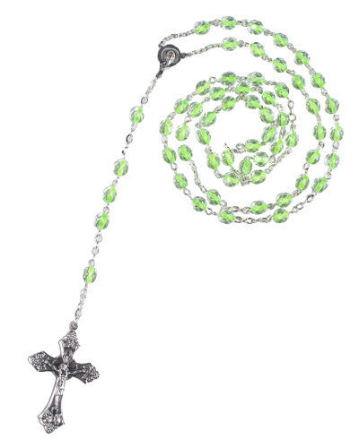 Green Glass Rosary