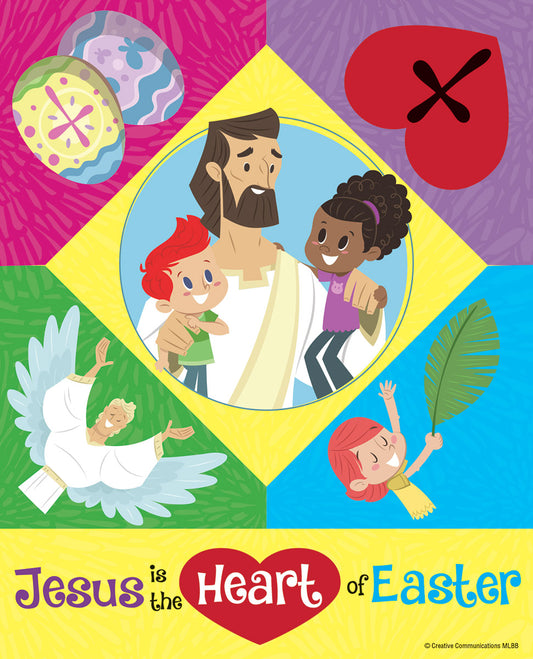 JESUS IS THE HEART OF EASTER PUZZLE MAGNET