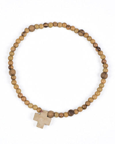Olive Wood Rosary Bracelet